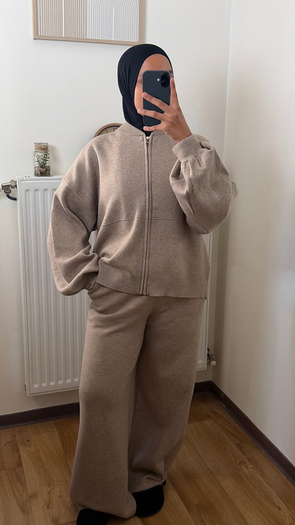 Nouveautés Automne-Hiver Yuméa – ensemble en maille bomber et pantalon