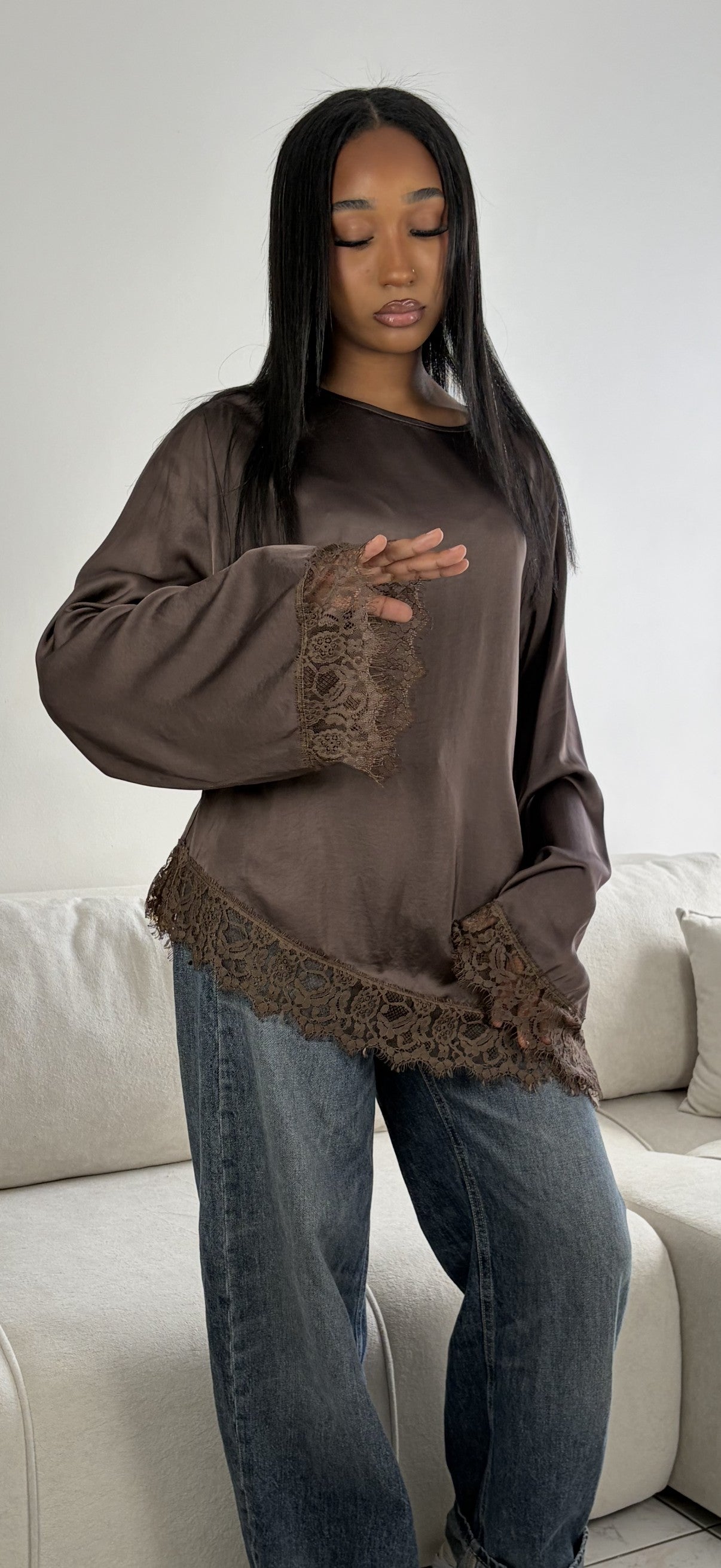 Tunique Dentelle Évasée
