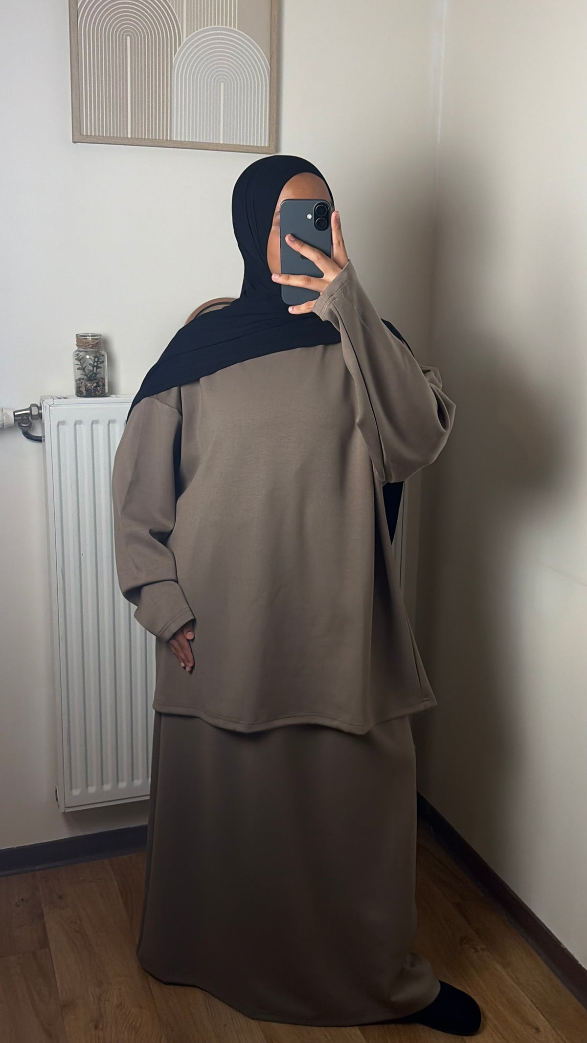 Ensemble haut et jupe longue jogging, coupe couvrante modeste – Yuméa