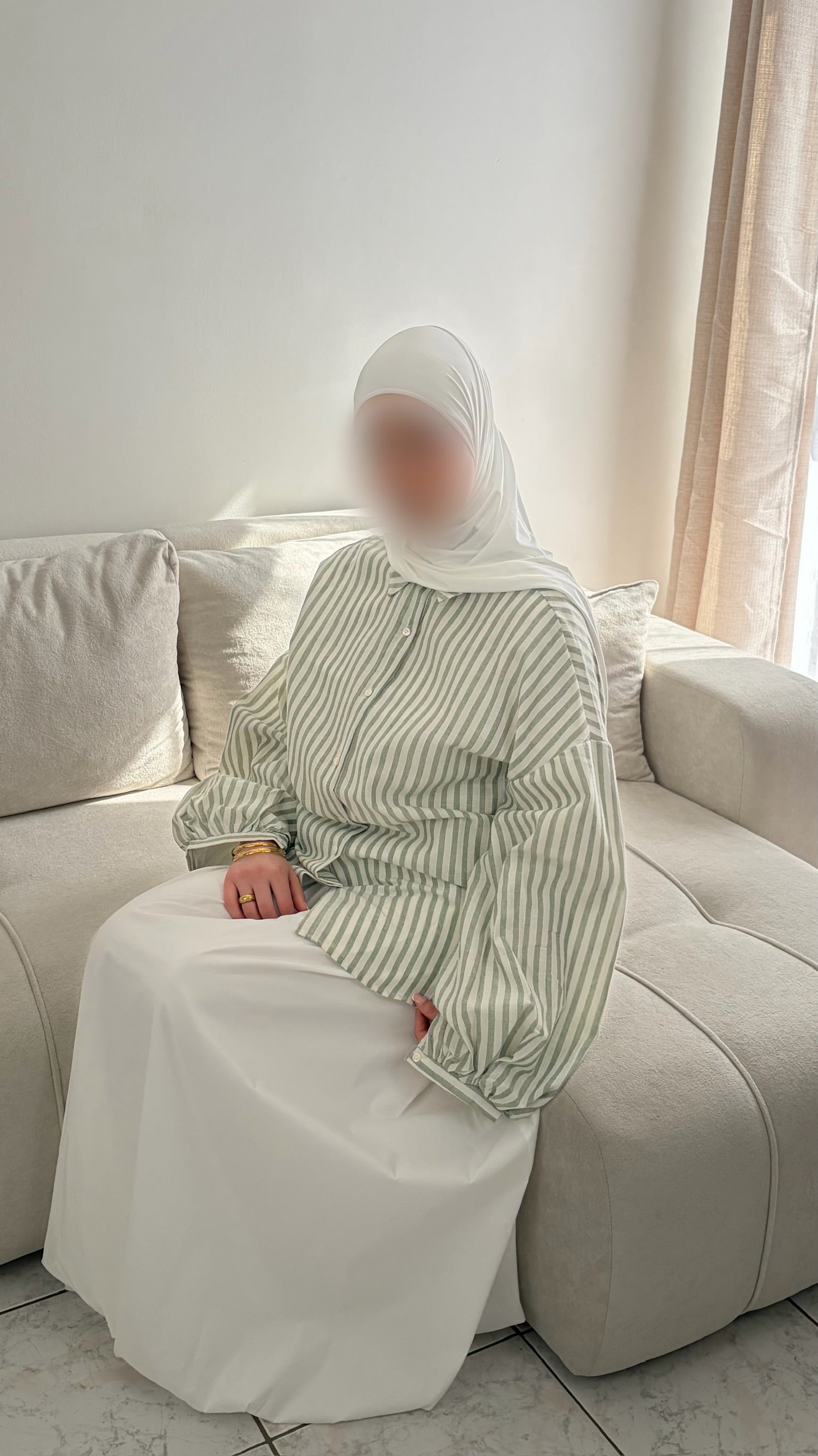 Chemise à Rayures – Haut Rayé Féminin Coupe Oversize