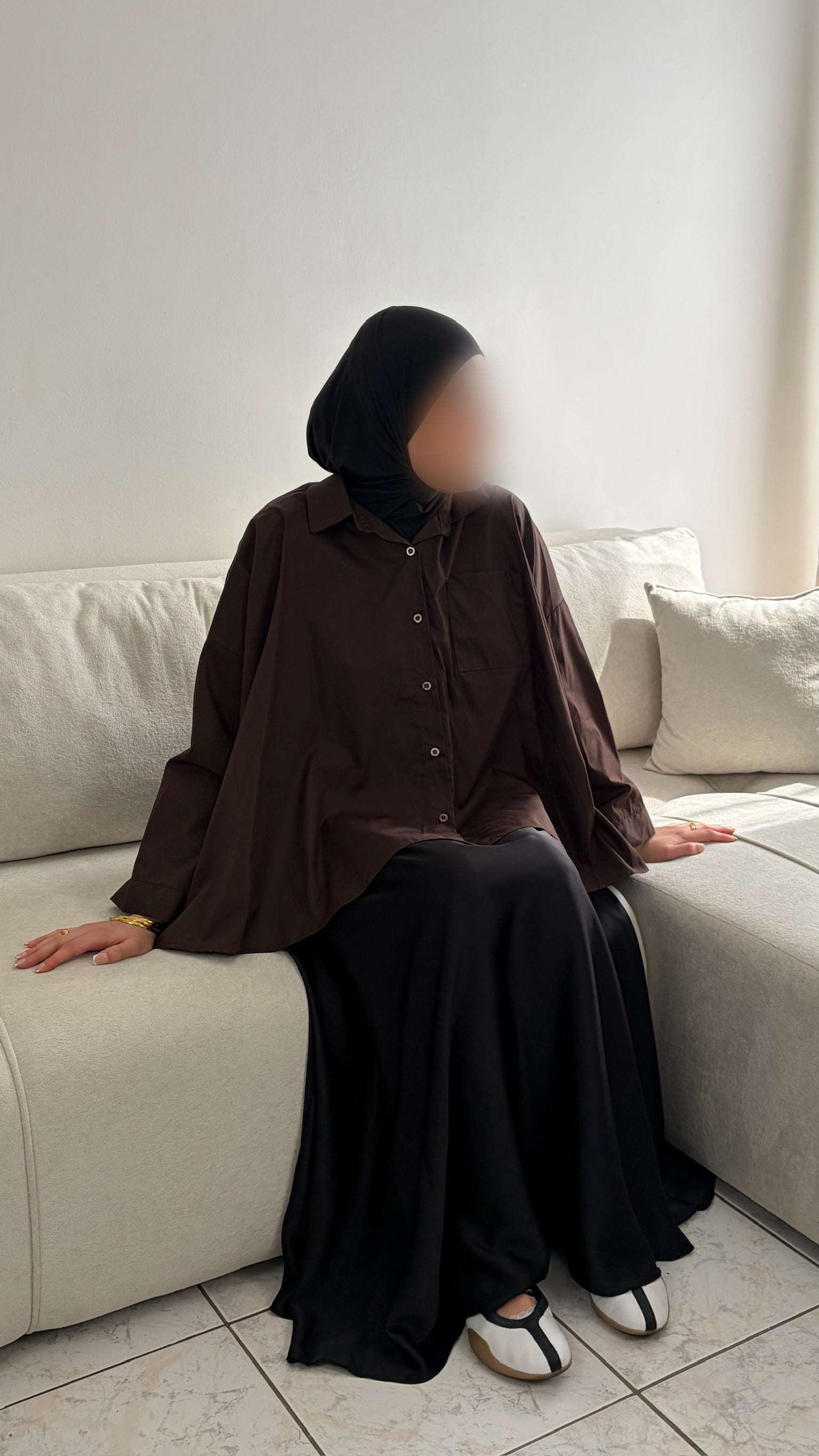 Mid-Length Shirt – Trendy & Modest Oversized Top