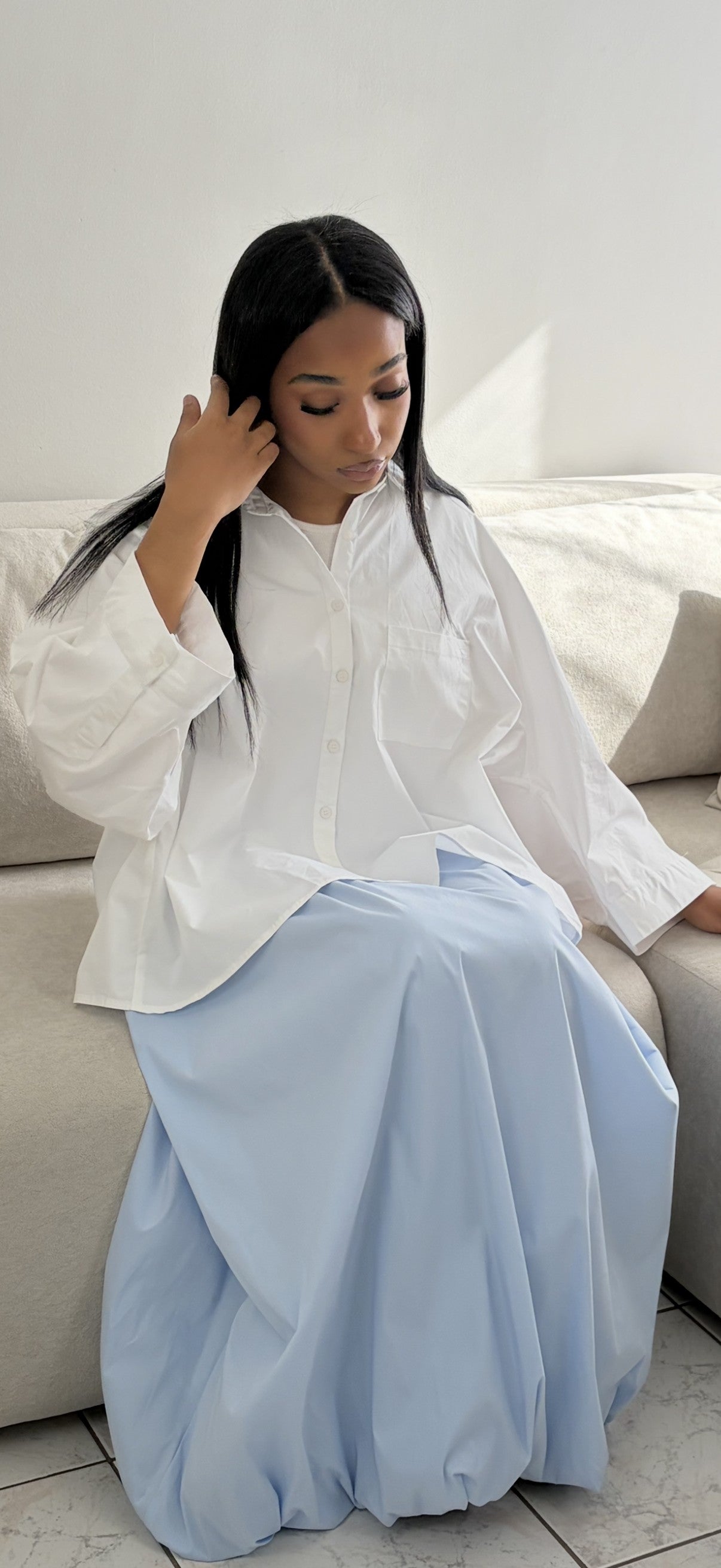 Jupe Bouffante Femme – Jupe Longue Fluide Bohème & Modeste en Coton