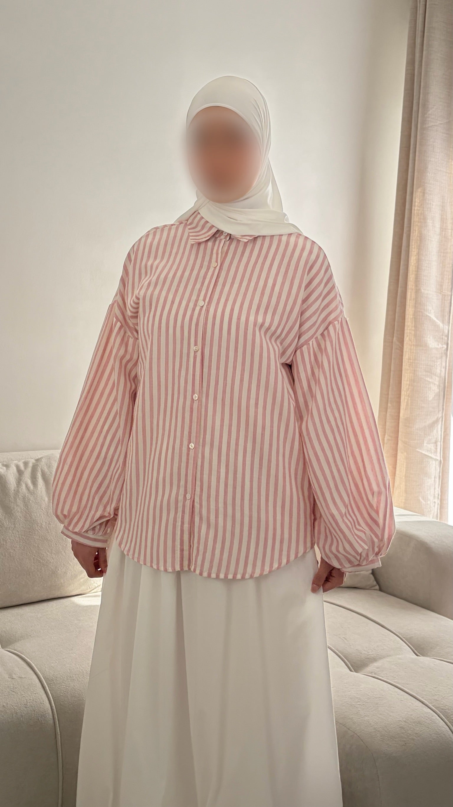 Chemise à Rayures – Haut Rayé Féminin Coupe Oversize