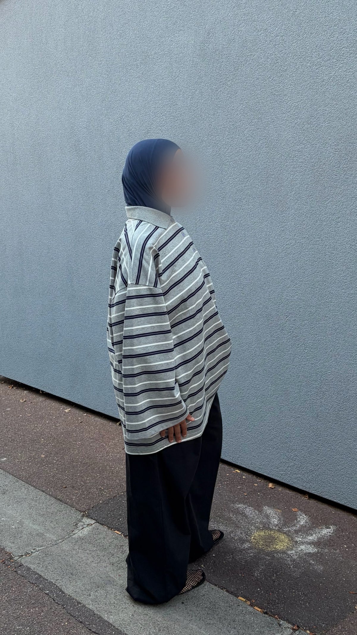 Polo Rayé Oversize
