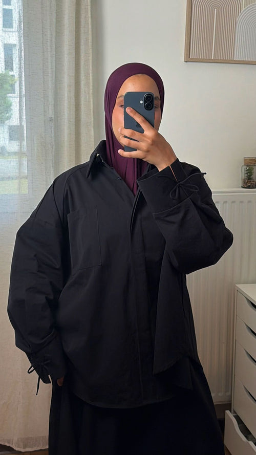 Chemise Oversize à Nœud
