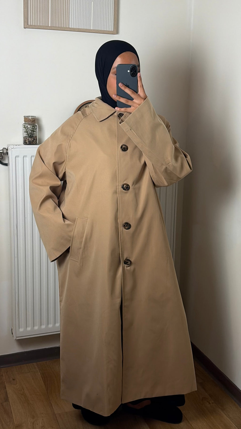 Trench Long Doublure Carreaux