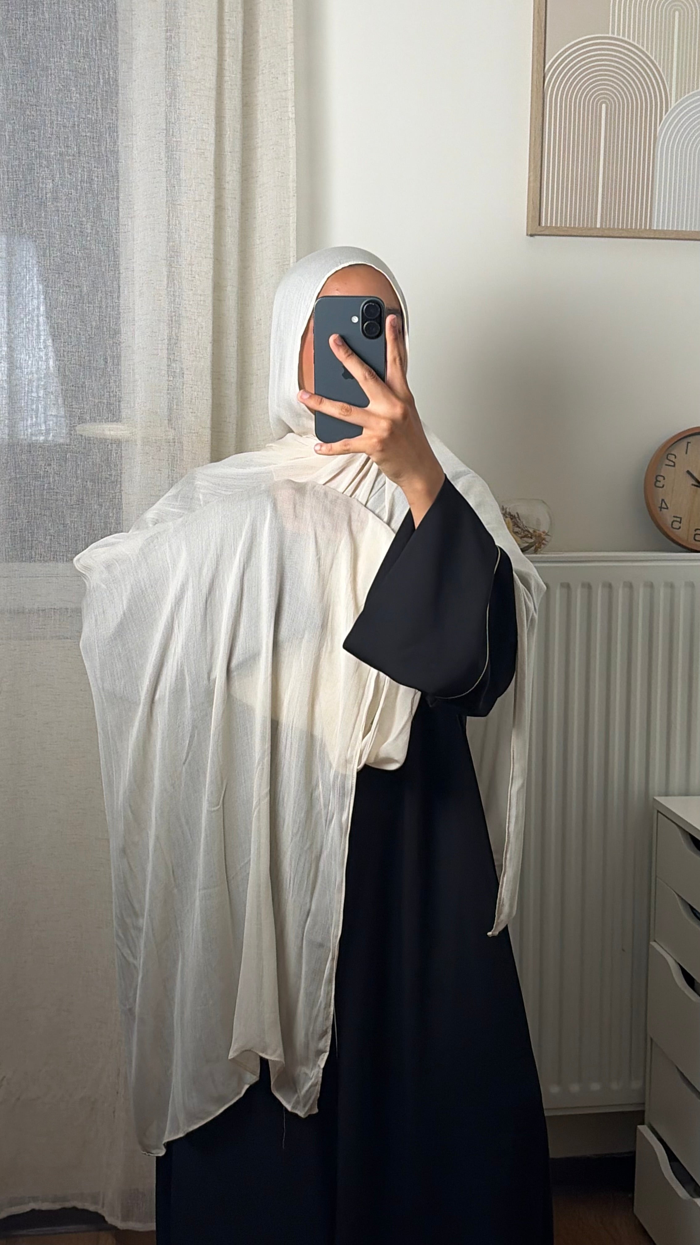 Hijab Modal Coton – Voile Léger Doux & Respirant