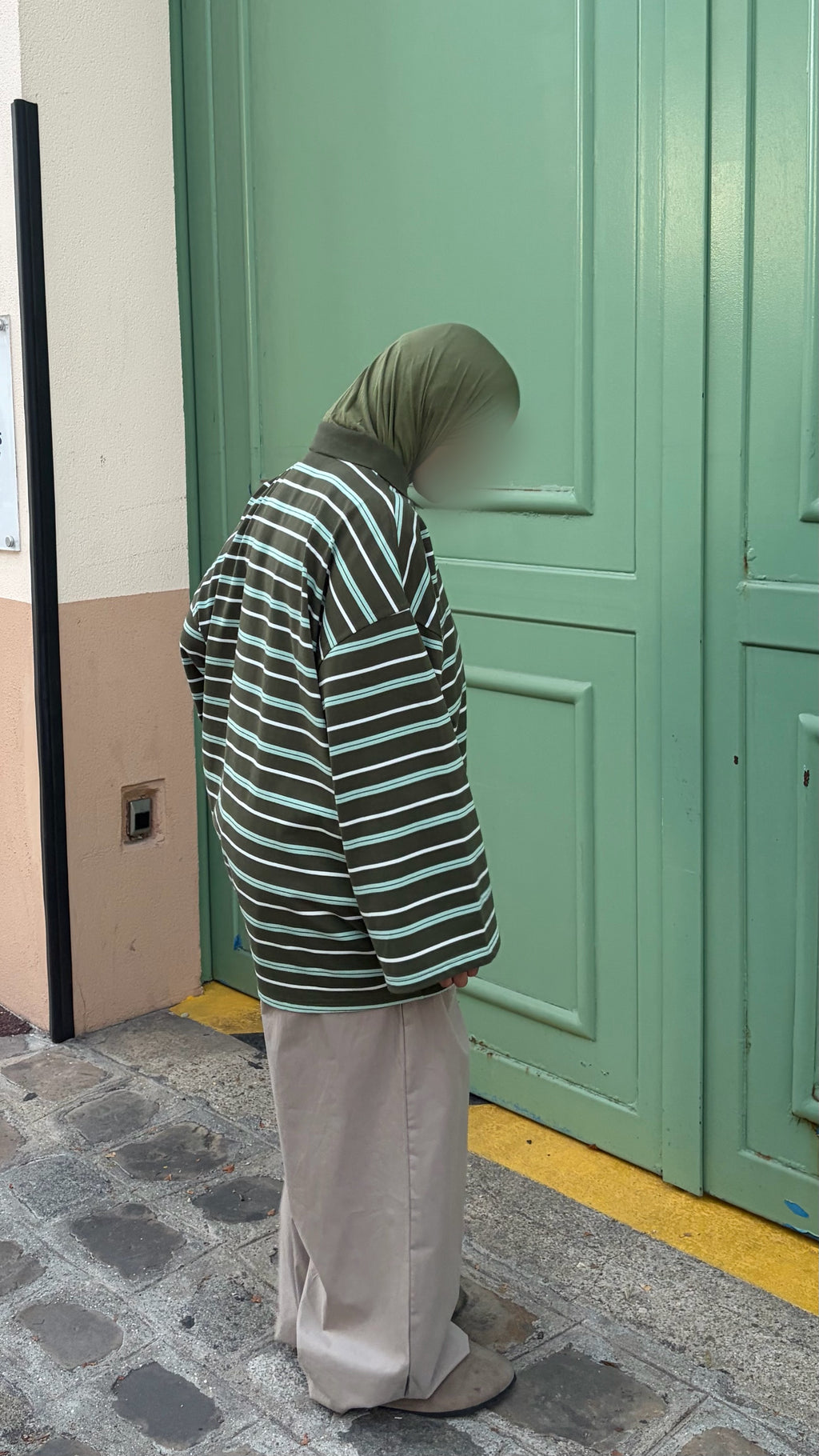 Polo Rayé Oversize