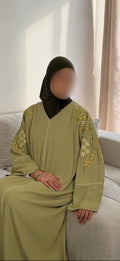 Abaya Florale – Robe Longue Légère à Motifs Floraux Féminins