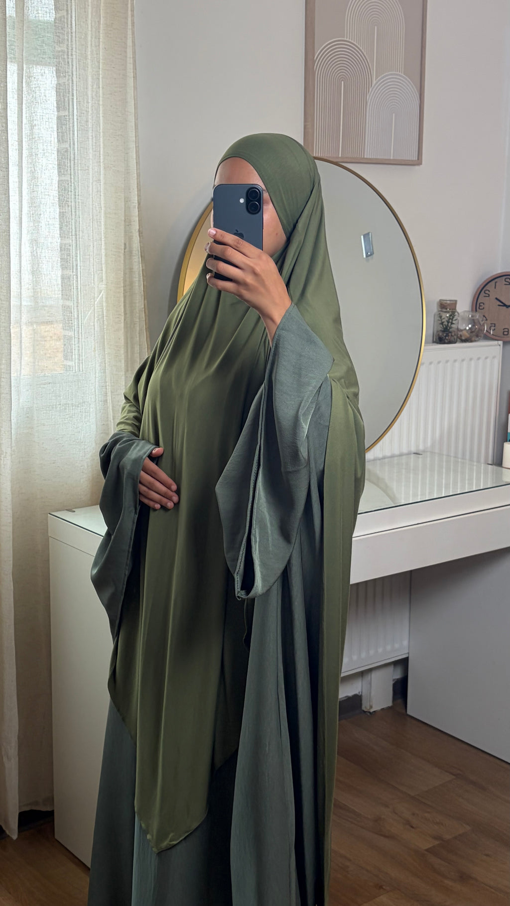 Abaya Allaitement Crêpe