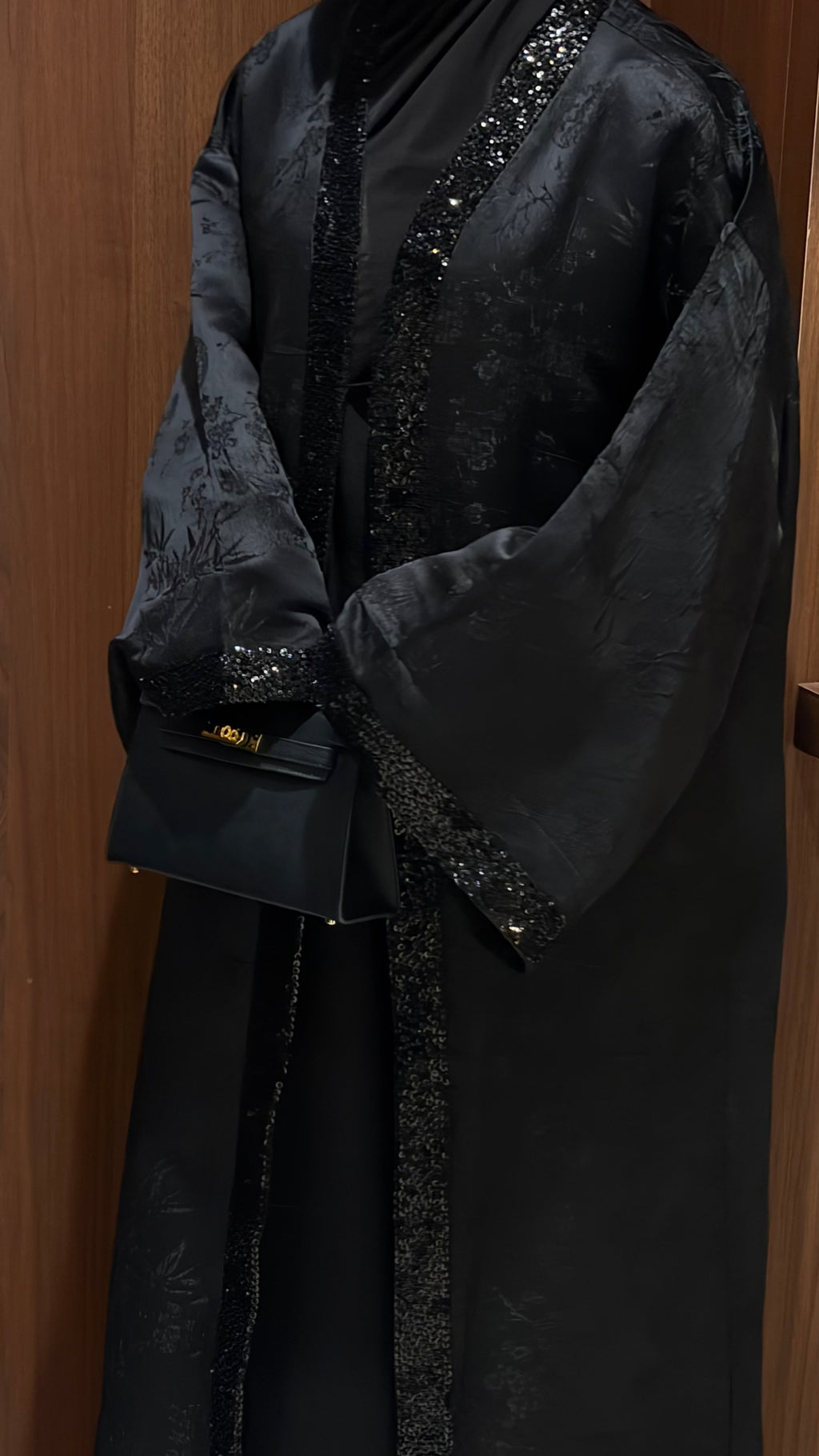 Kimono Brocard Florale à Strass