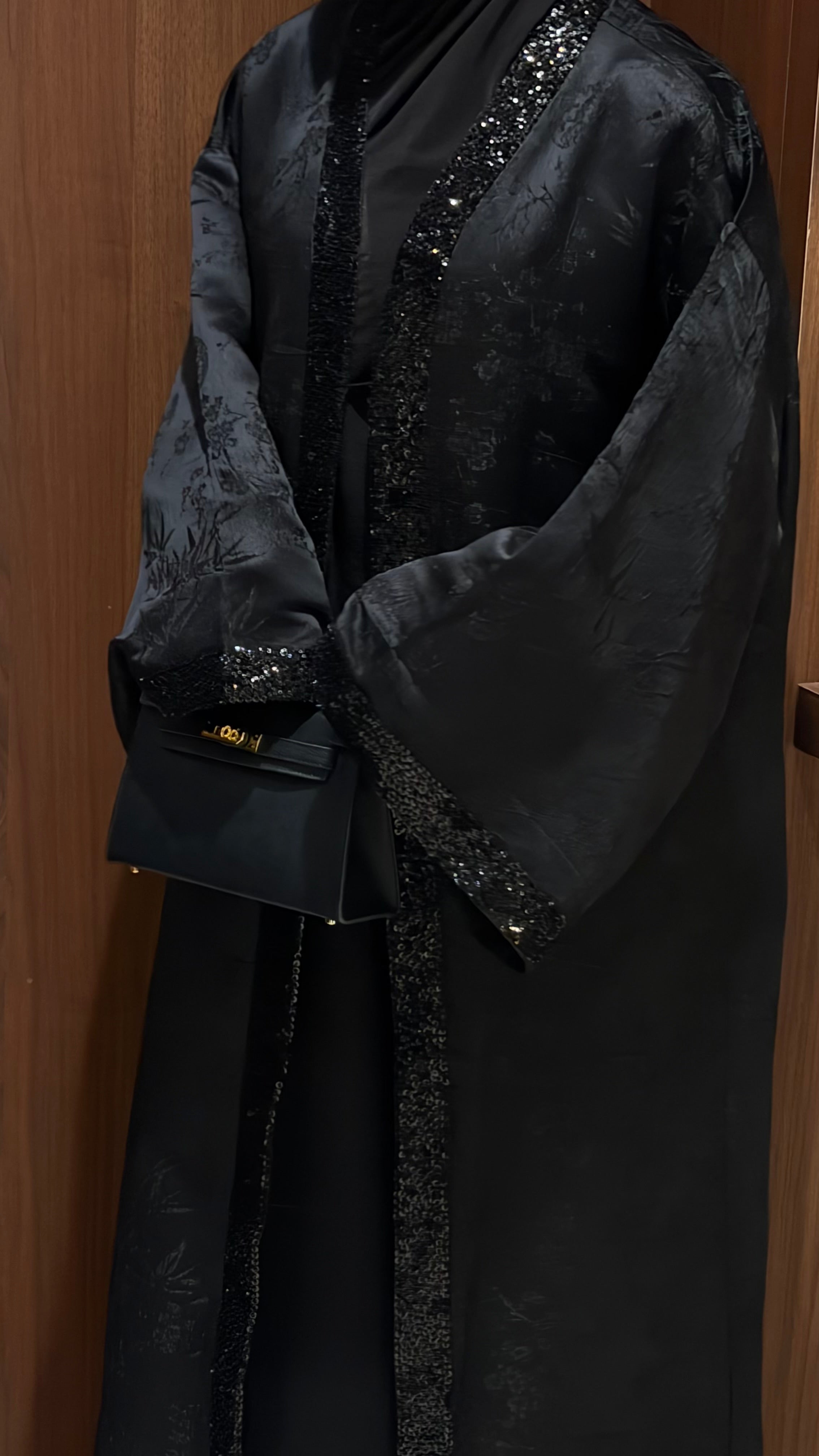Kimono Brocard Florale à Strass