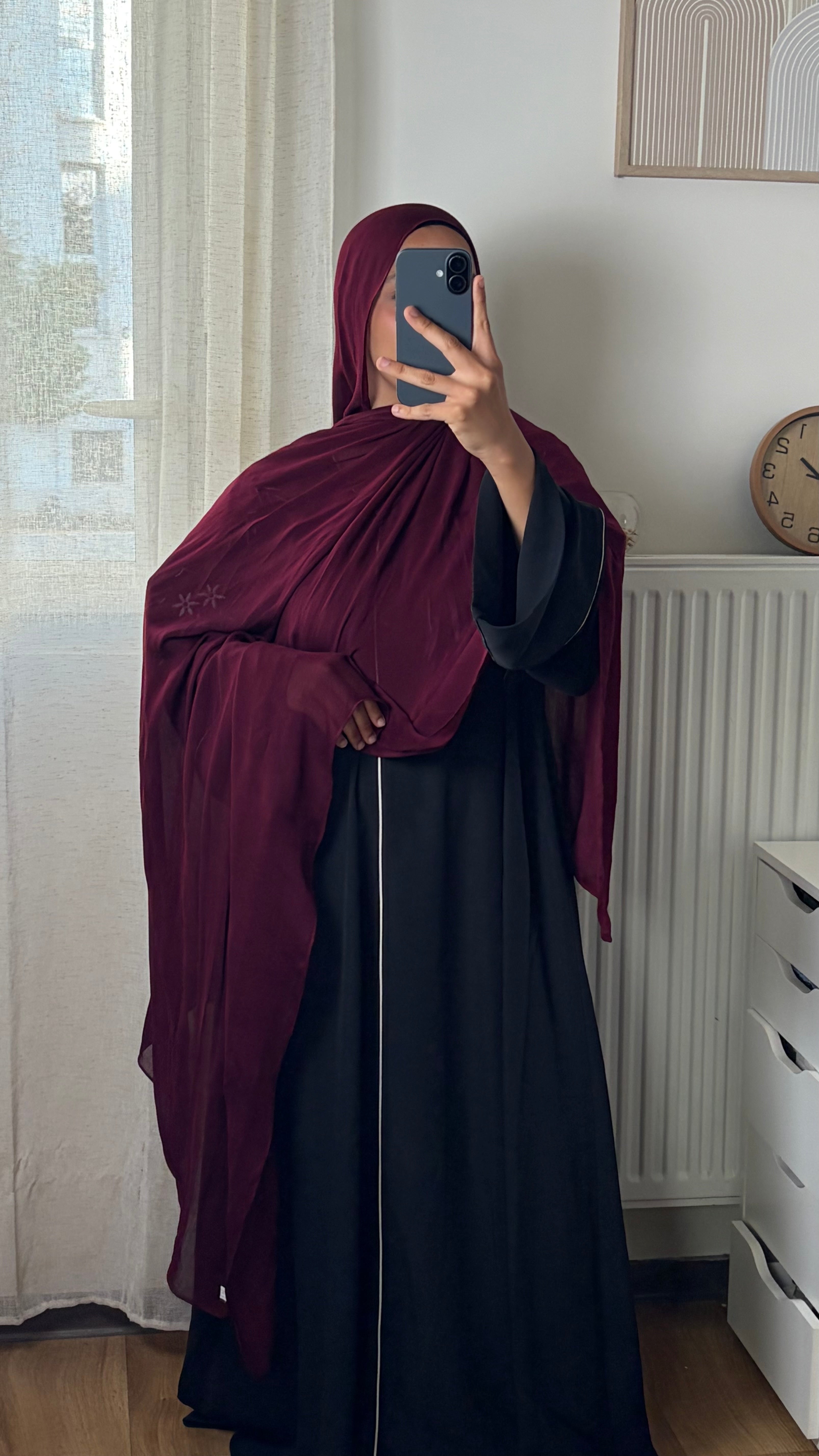 Hijab Modal Coton – Voile Léger Doux & Respirant