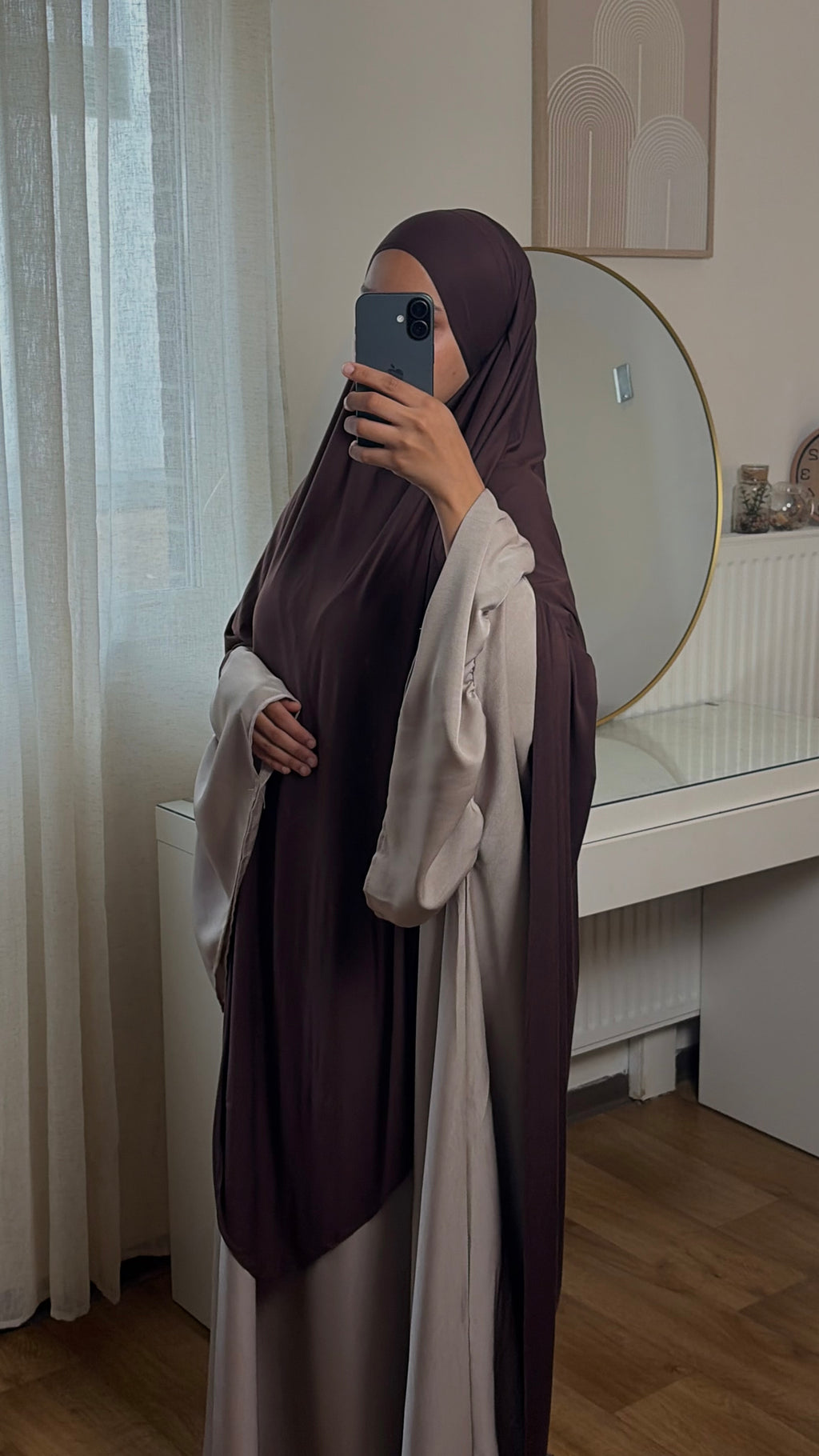 Abaya Allaitement Crêpe