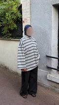 Polo Rayé Oversize