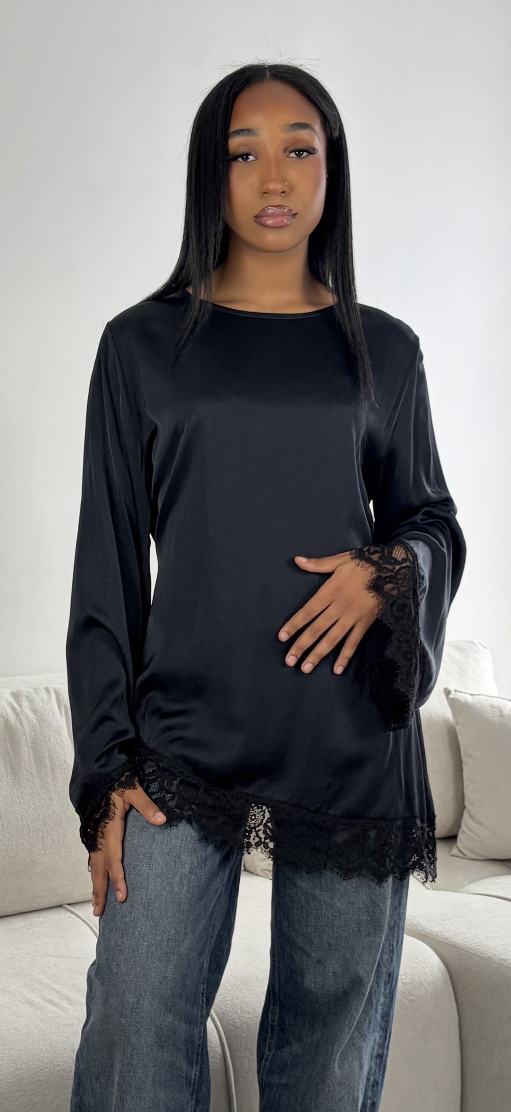 Flared Lace Tunic
