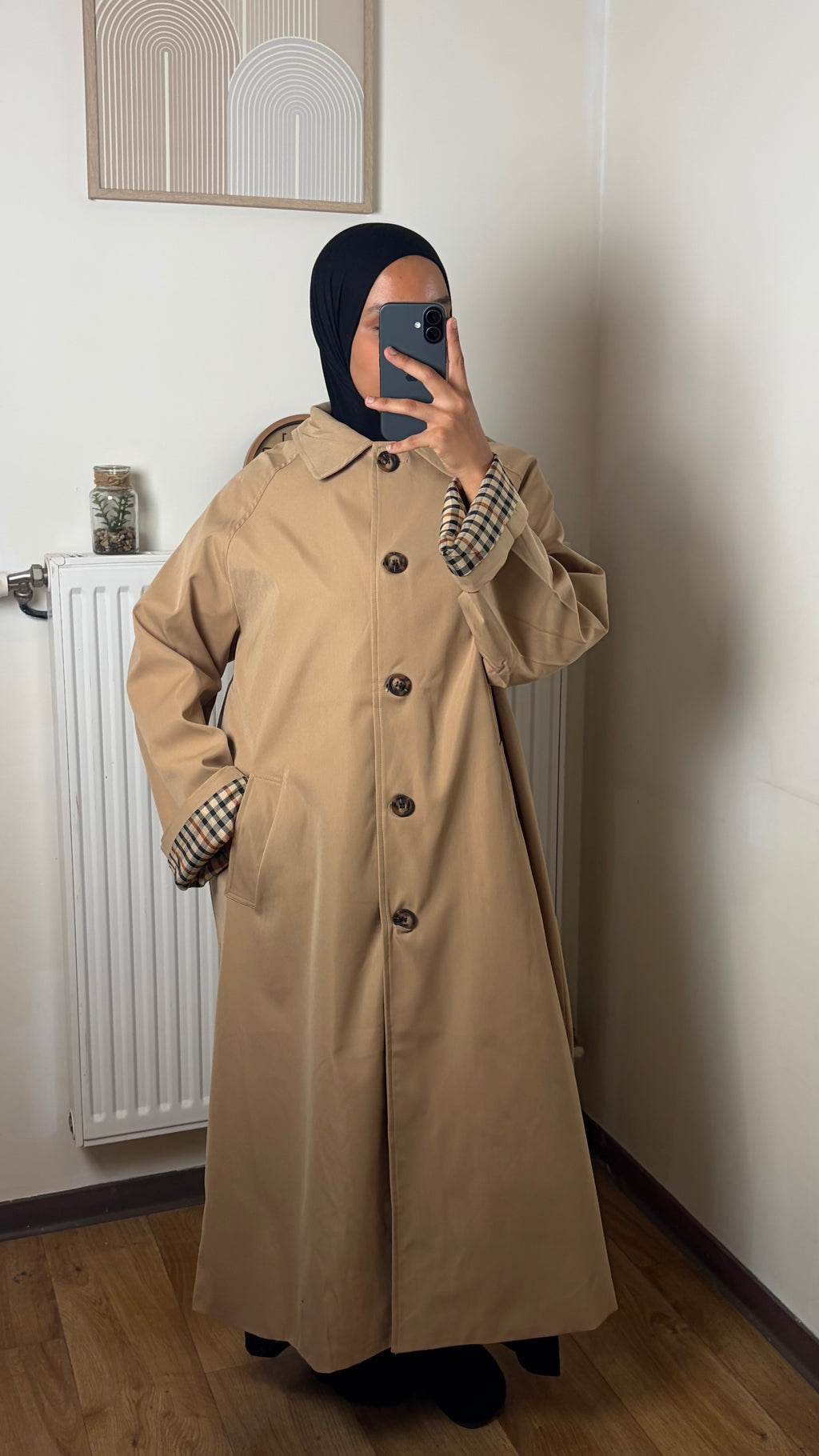 Trench Long Doublure Carreaux