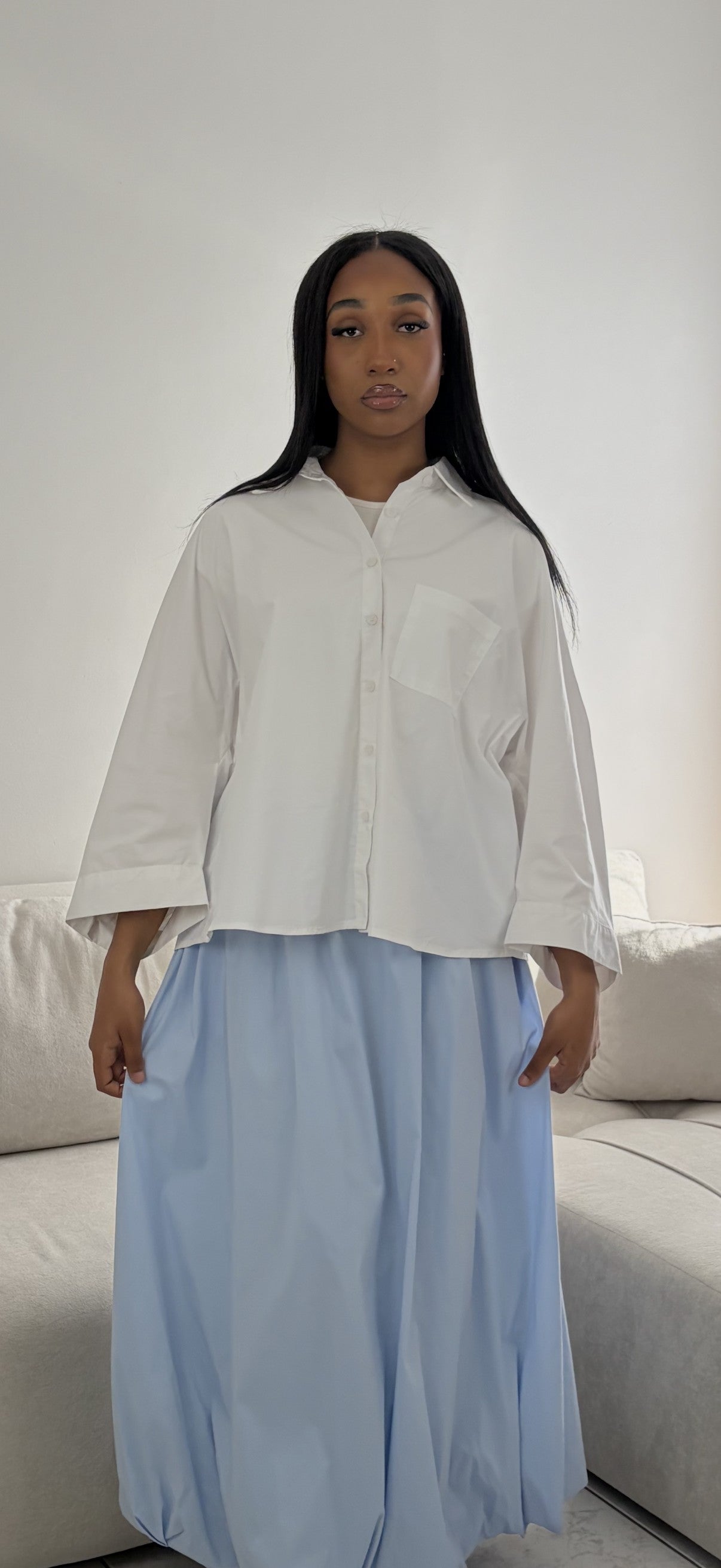 Jupe Bouffante Femme – Jupe Longue Fluide Bohème & Modeste en Coton
