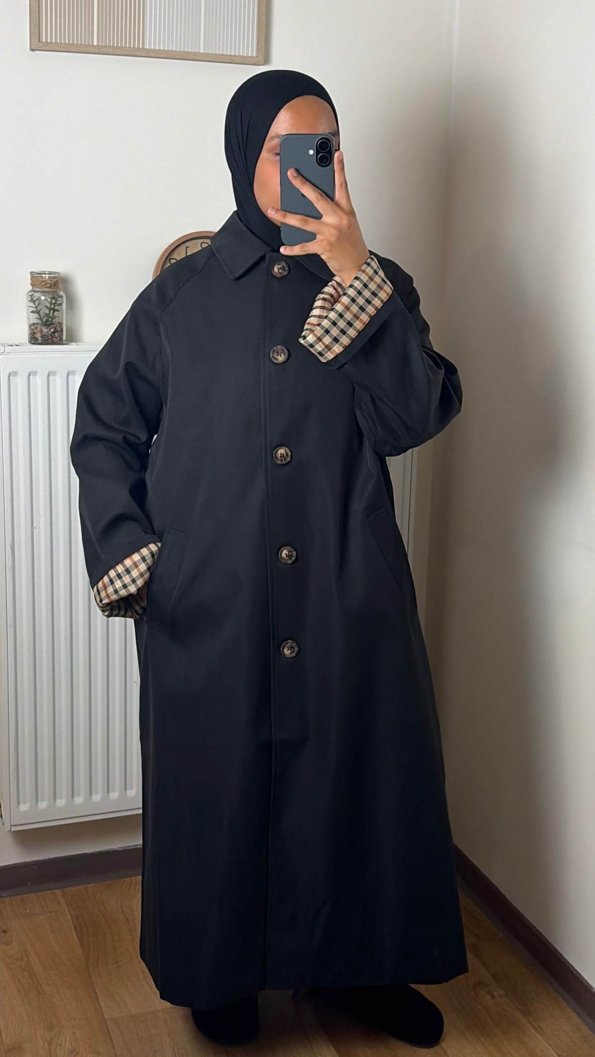Trench Long Doublure Carreaux
