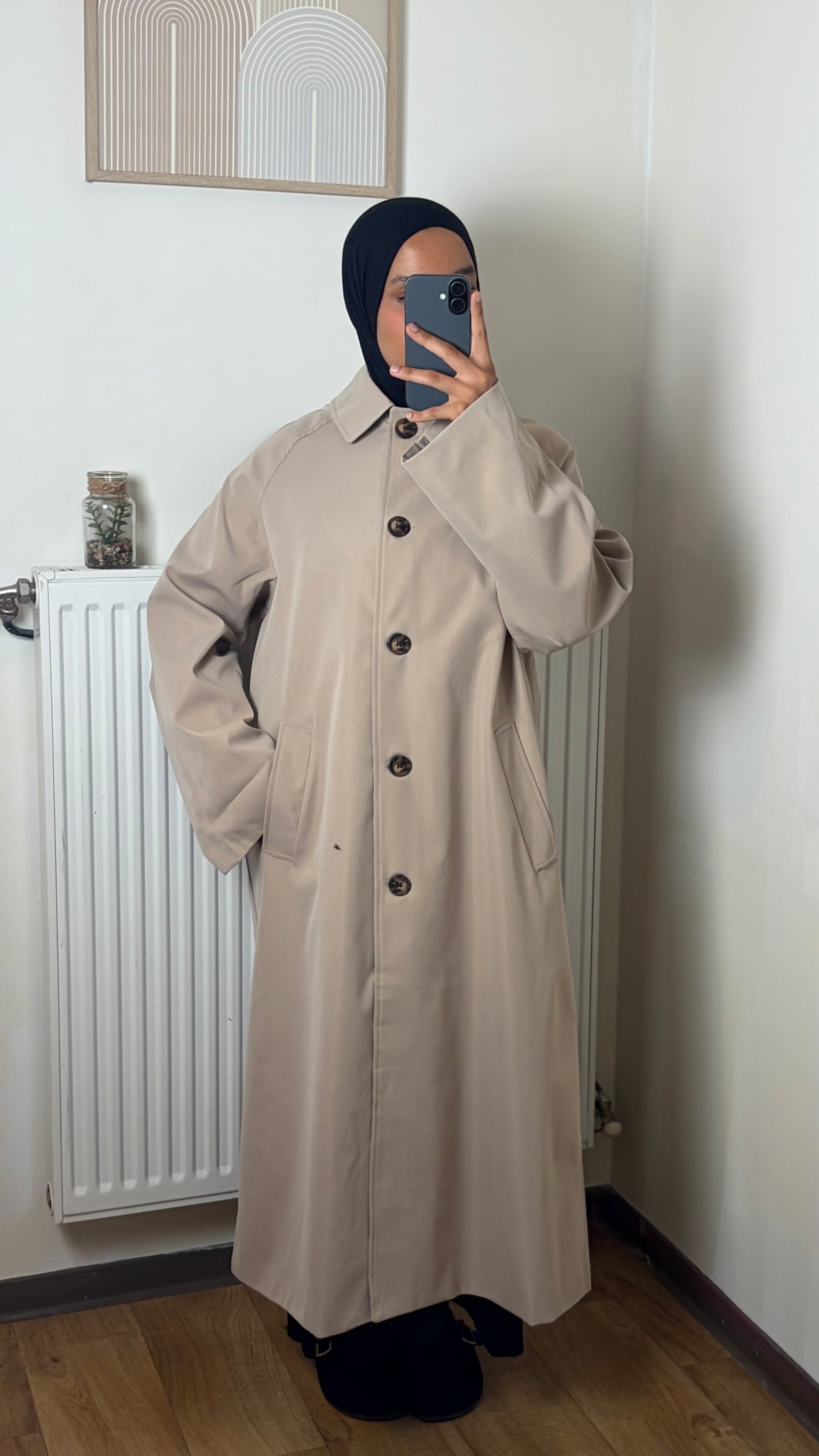 Trench Long Doublure Carreaux