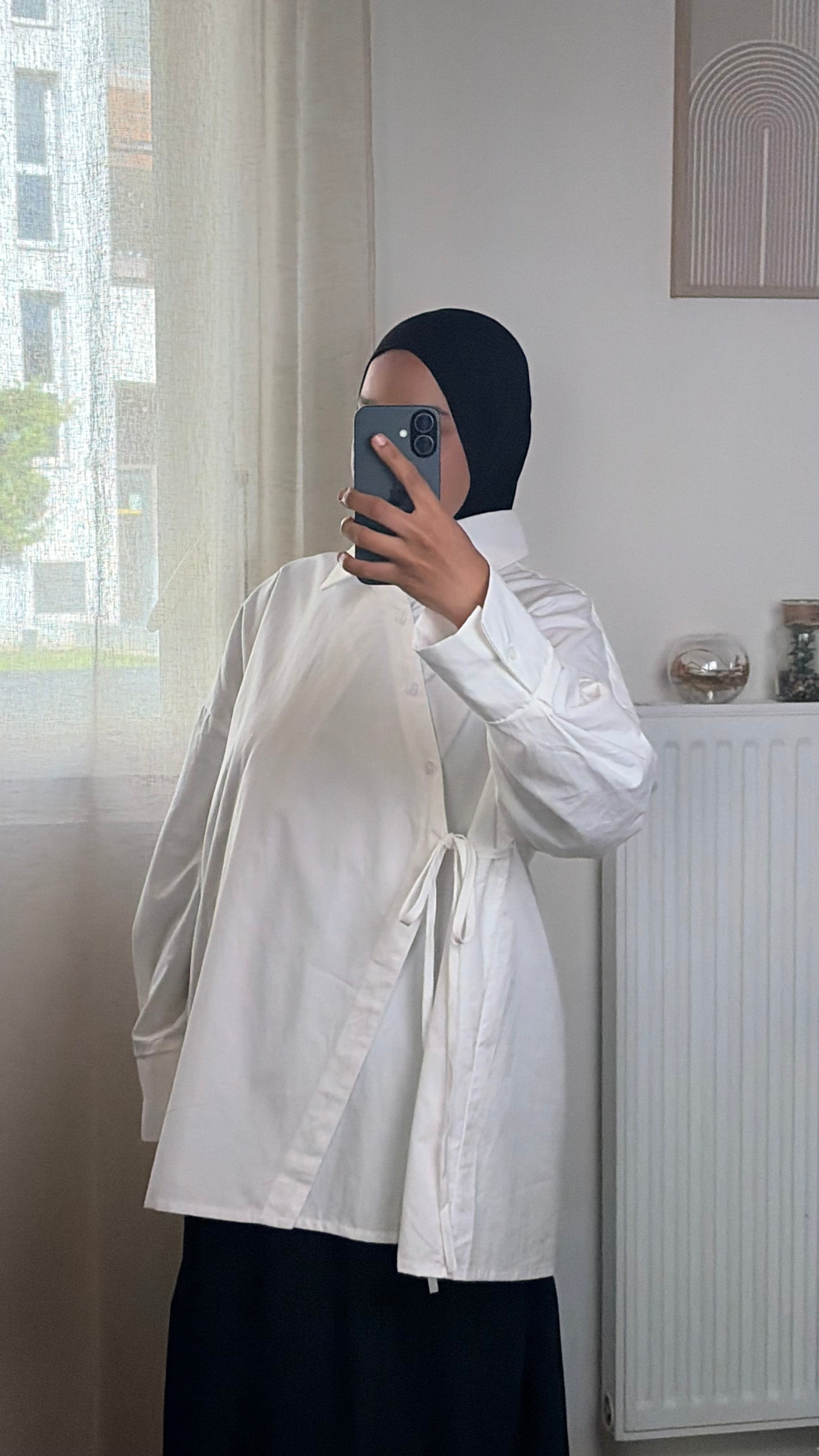 Chemise Oversize Cache-Cœur