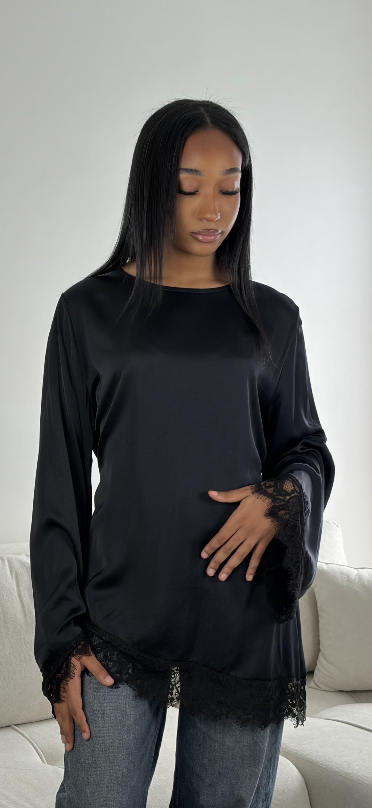 Tunique Dentelle Évasée