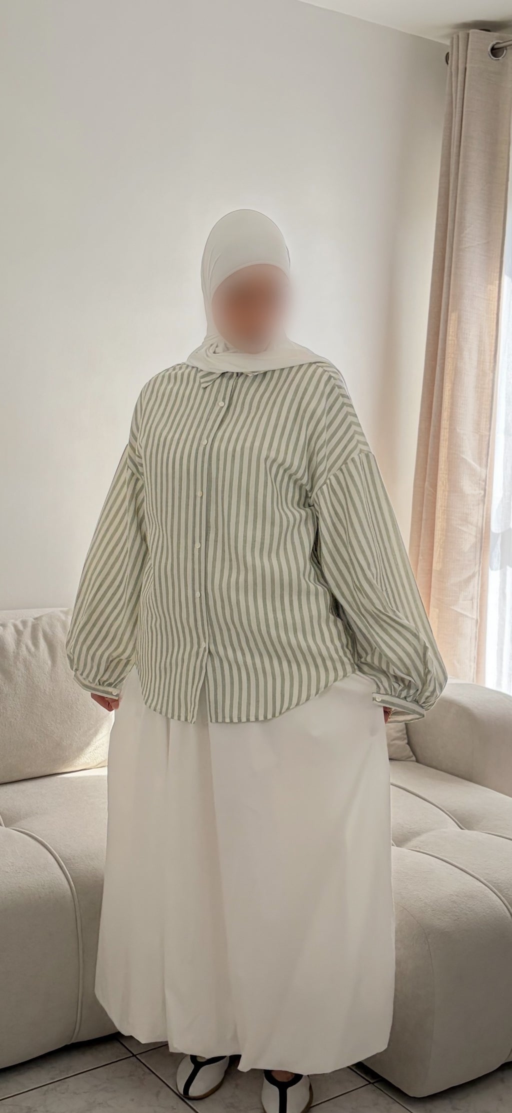 Chemise à Rayures – Haut Rayé Féminin Coupe Oversize