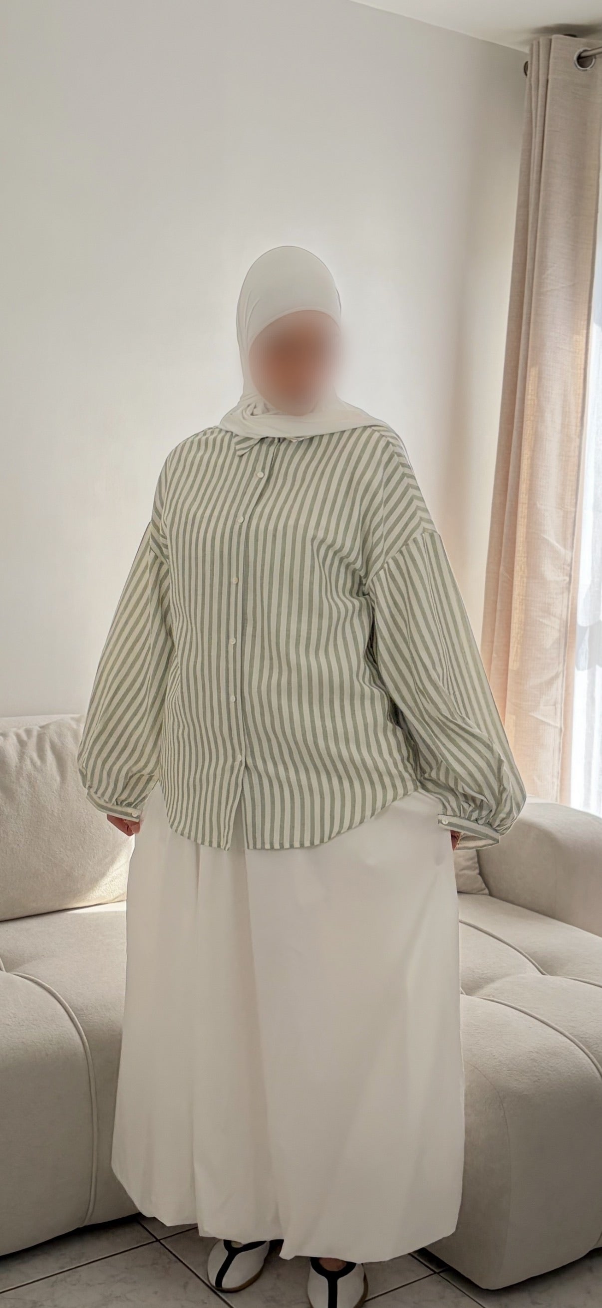 Chemise à Rayures – Haut Rayé Féminin Coupe Oversize