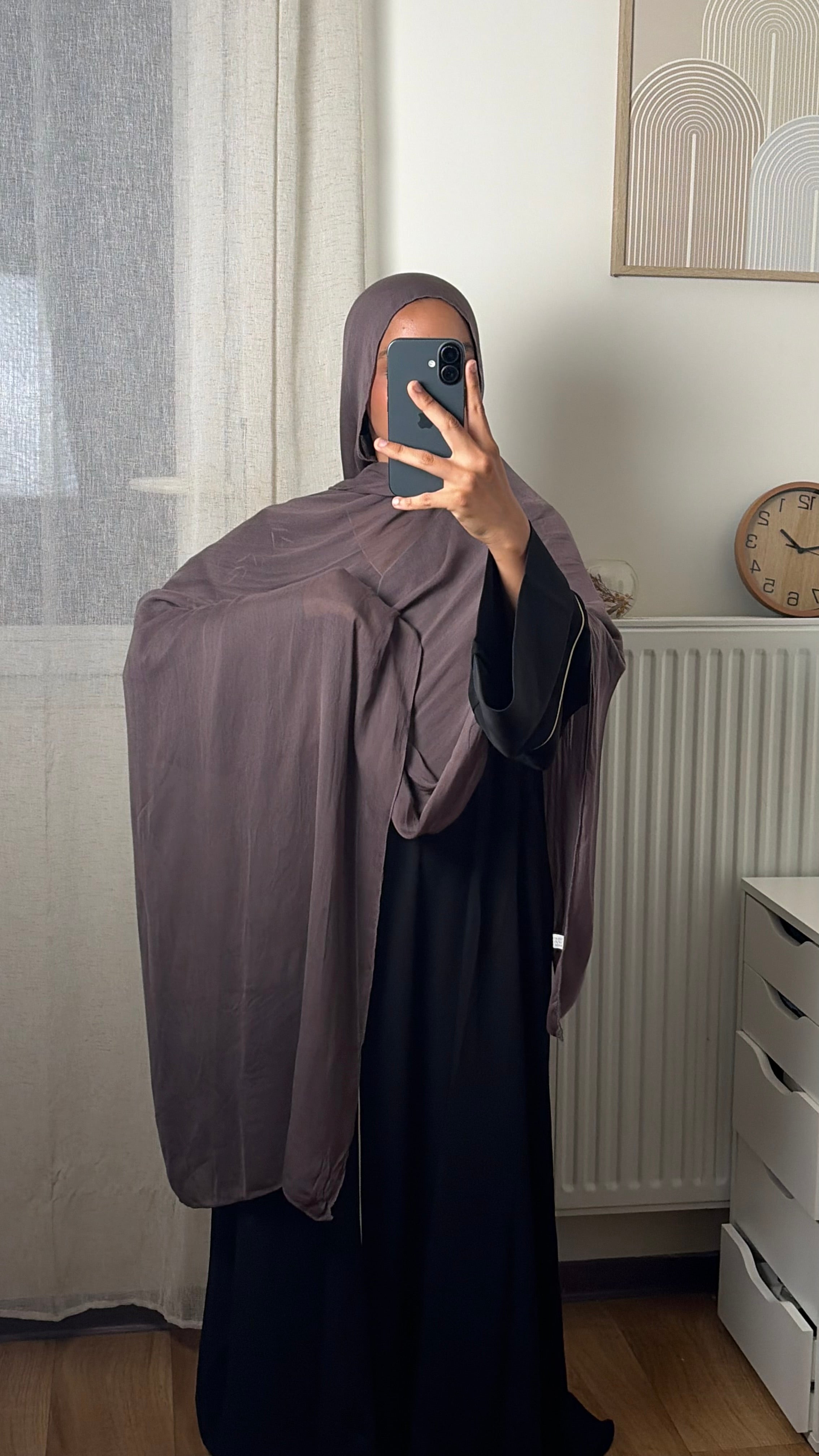 Hijab Modal Coton – Voile Léger Doux & Respirant