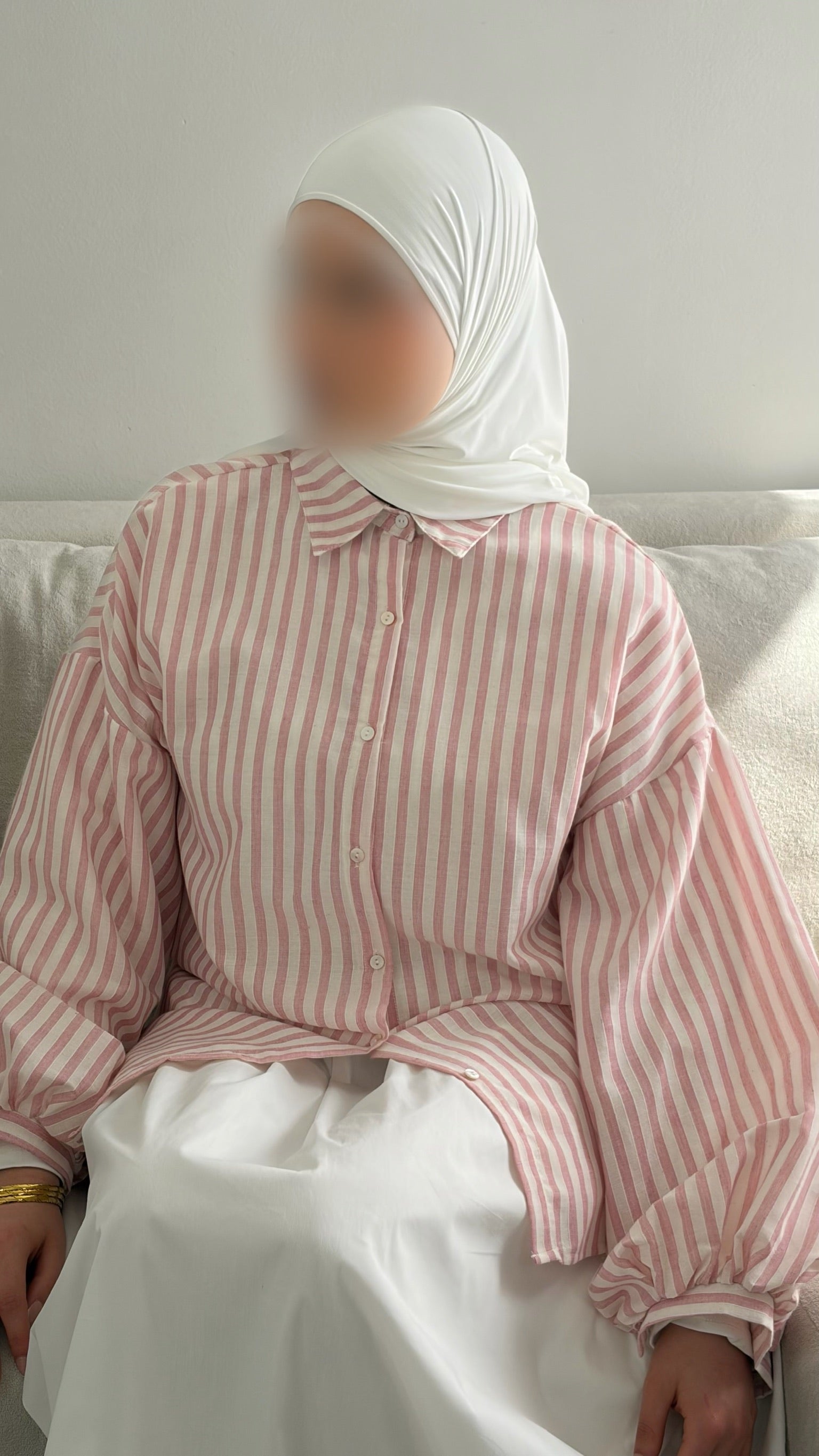 Chemise à Rayures – Haut Rayé Féminin Coupe Oversize