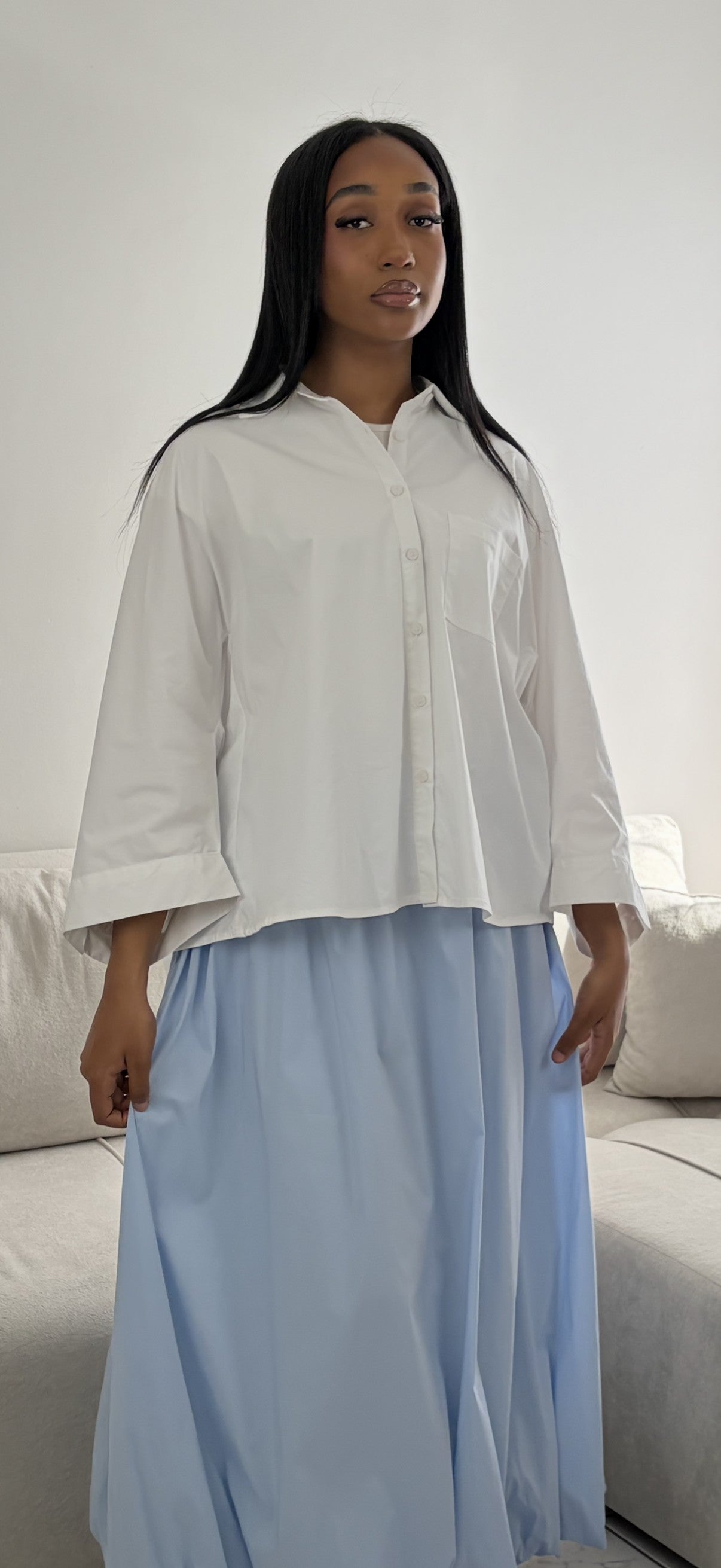 Jupe Bouffante Femme – Jupe Longue Fluide Bohème & Modeste en Coton