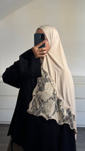 Hijab Jersey Dentelle Florale