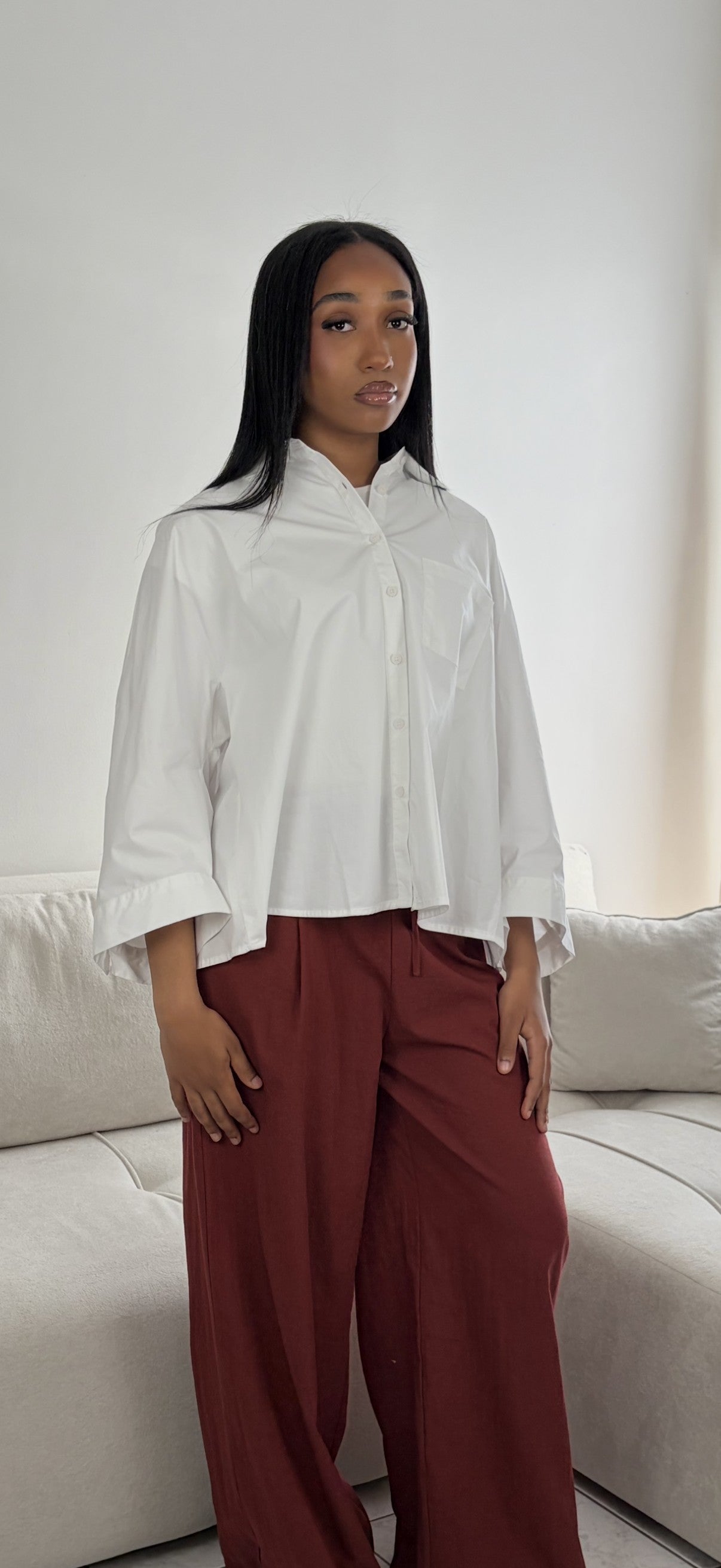 Pantalon Large Fluide – Coupe Ample Confortable & Tendance