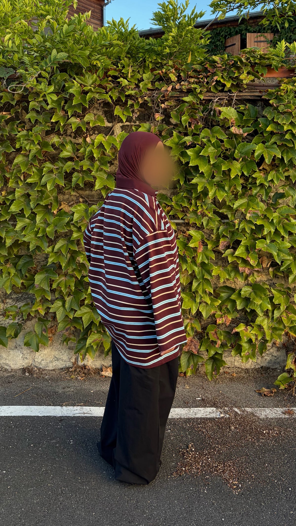 Polo Rayé Oversize