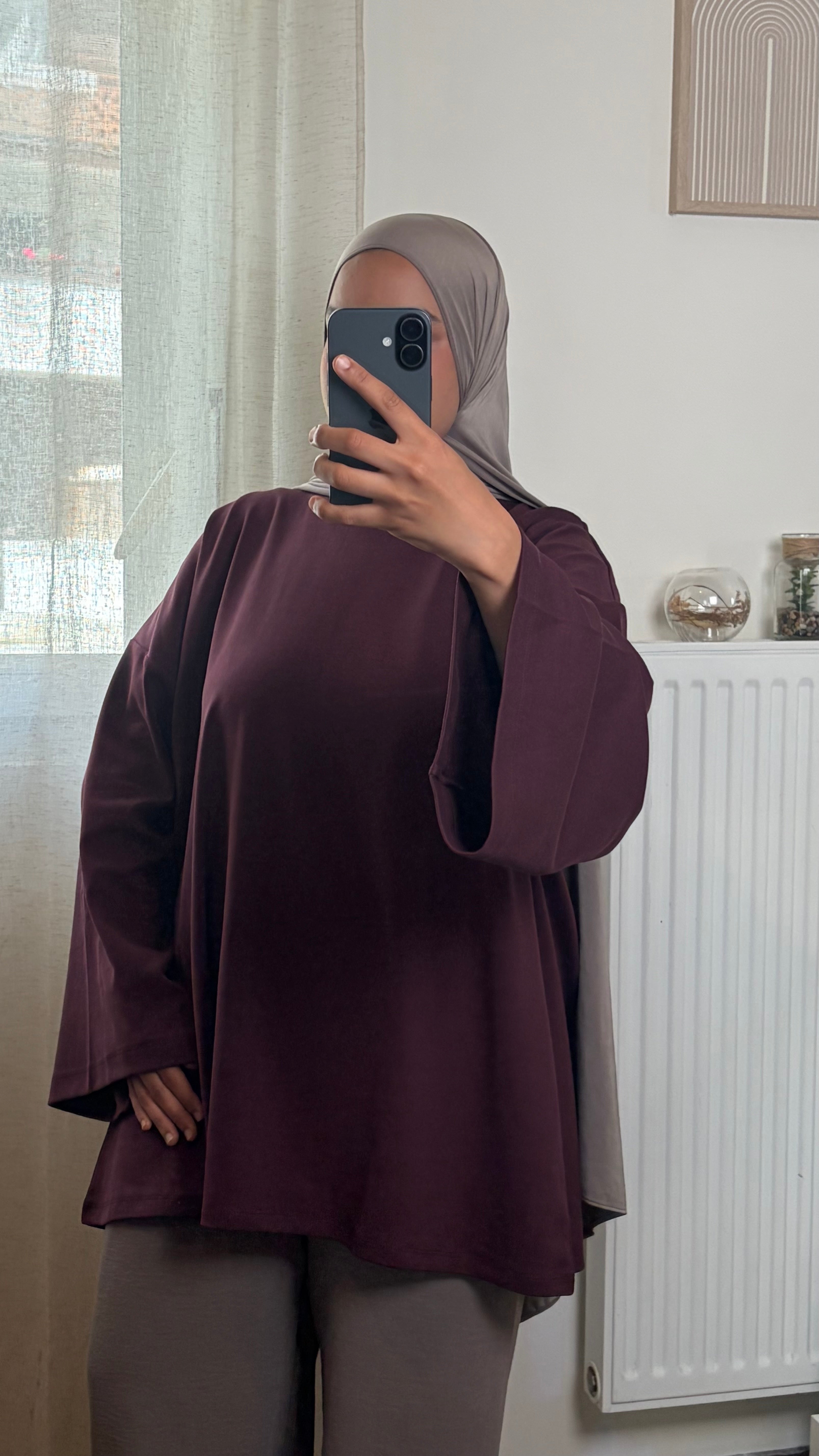 T-shirt Oversize Femme en Coton