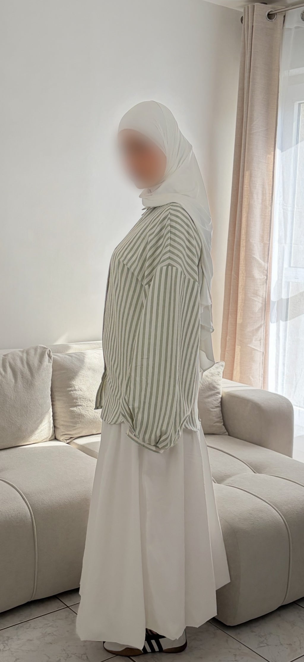 Chemise à Rayures – Haut Rayé Féminin Coupe Oversize