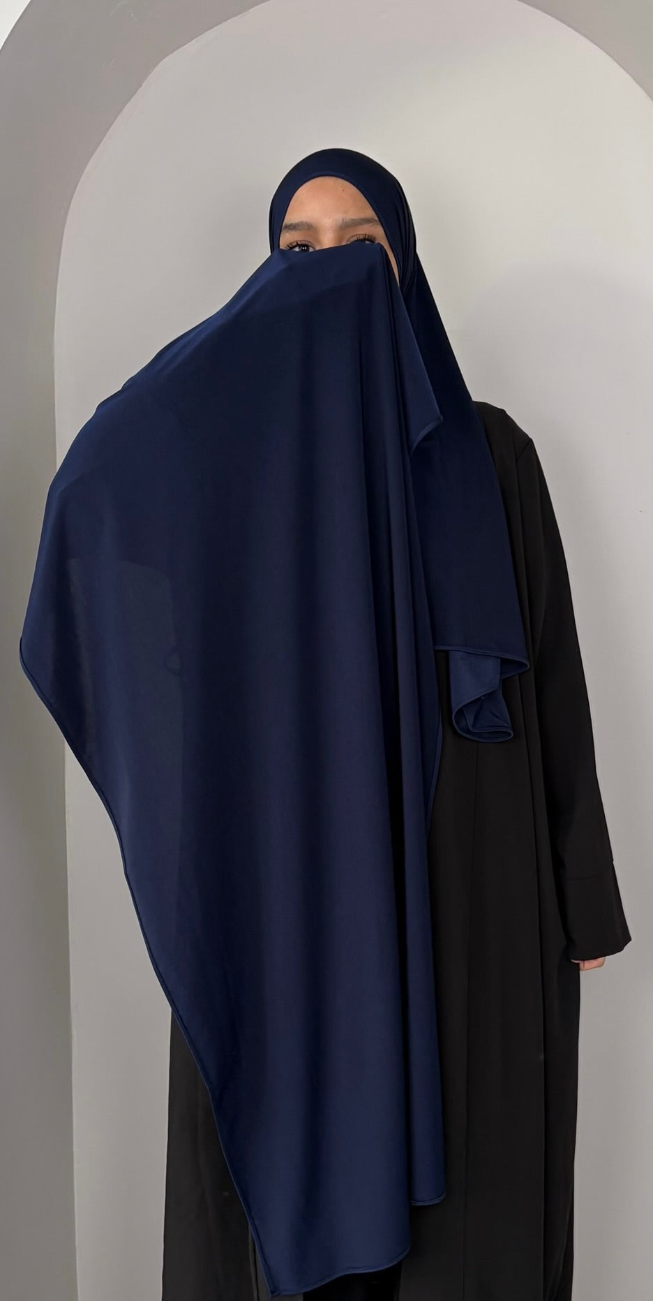 Hijab jersey satiné premium - tombé fluide élégant - Yuméa