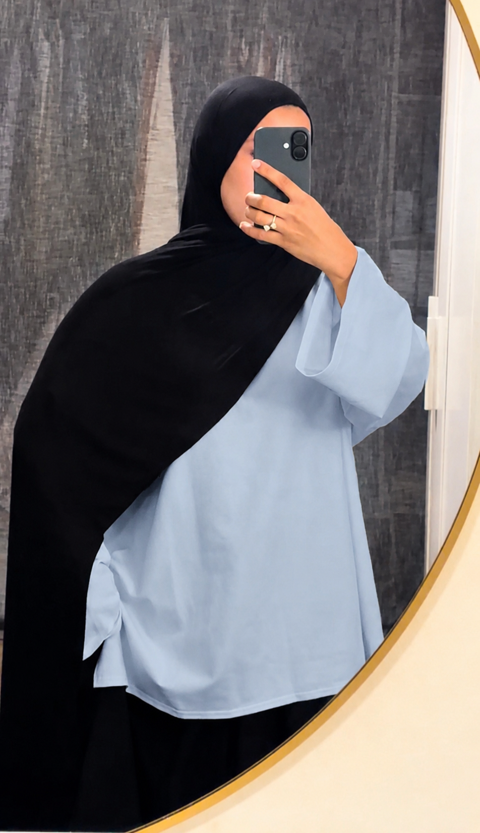 T-Shirt Basic Manches Longues Bleu ciel